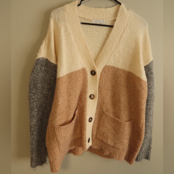 Staccato Color-block Cardigan - Picture 1 of 3